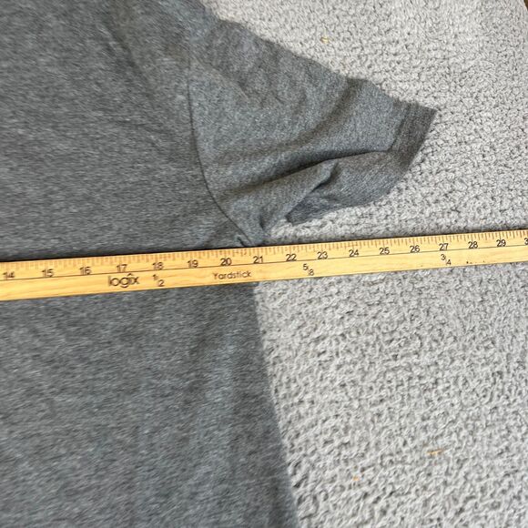 CAT Caterpillar T Shirt Mens Medium Grey Logo Crew Neck Short Sleeve Work Logo - Picture 10 of 10